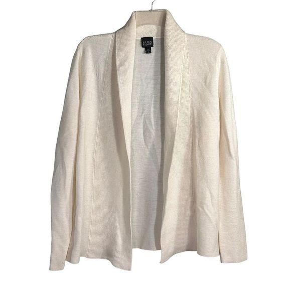Eileen Fisher Sweaters - Eileen Fisher cream wool open cardigan